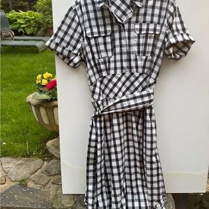 Cynthia Steffe Monochrome classic Plaid Dress